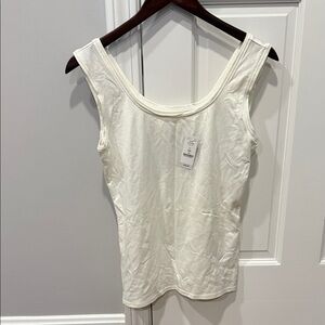 White House Black Market Ivory Tank Top Brand New.